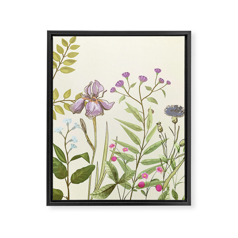 Little Blooming Wildflowers Framed Canvas Print Gallery Image 6