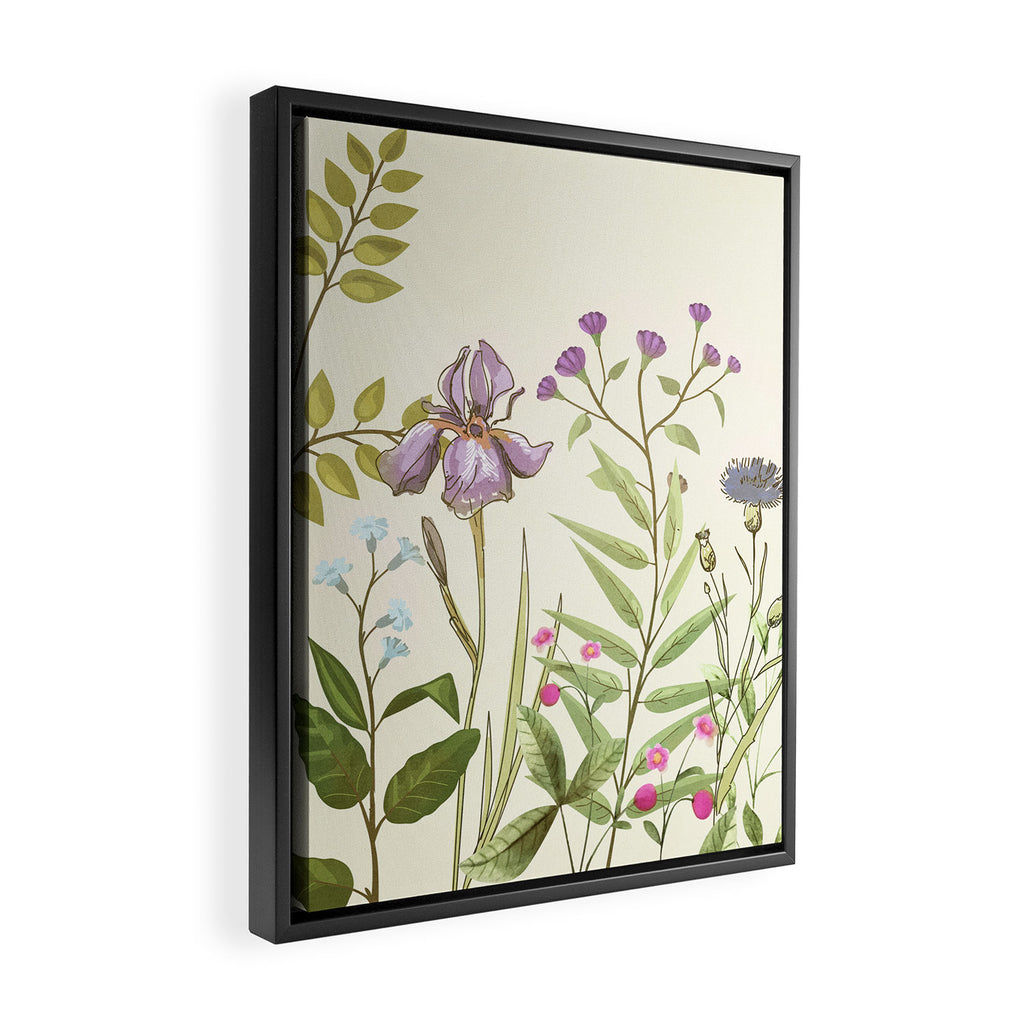 Little Blooming Wildflowers Framed Canvas Print Gallery Image 2