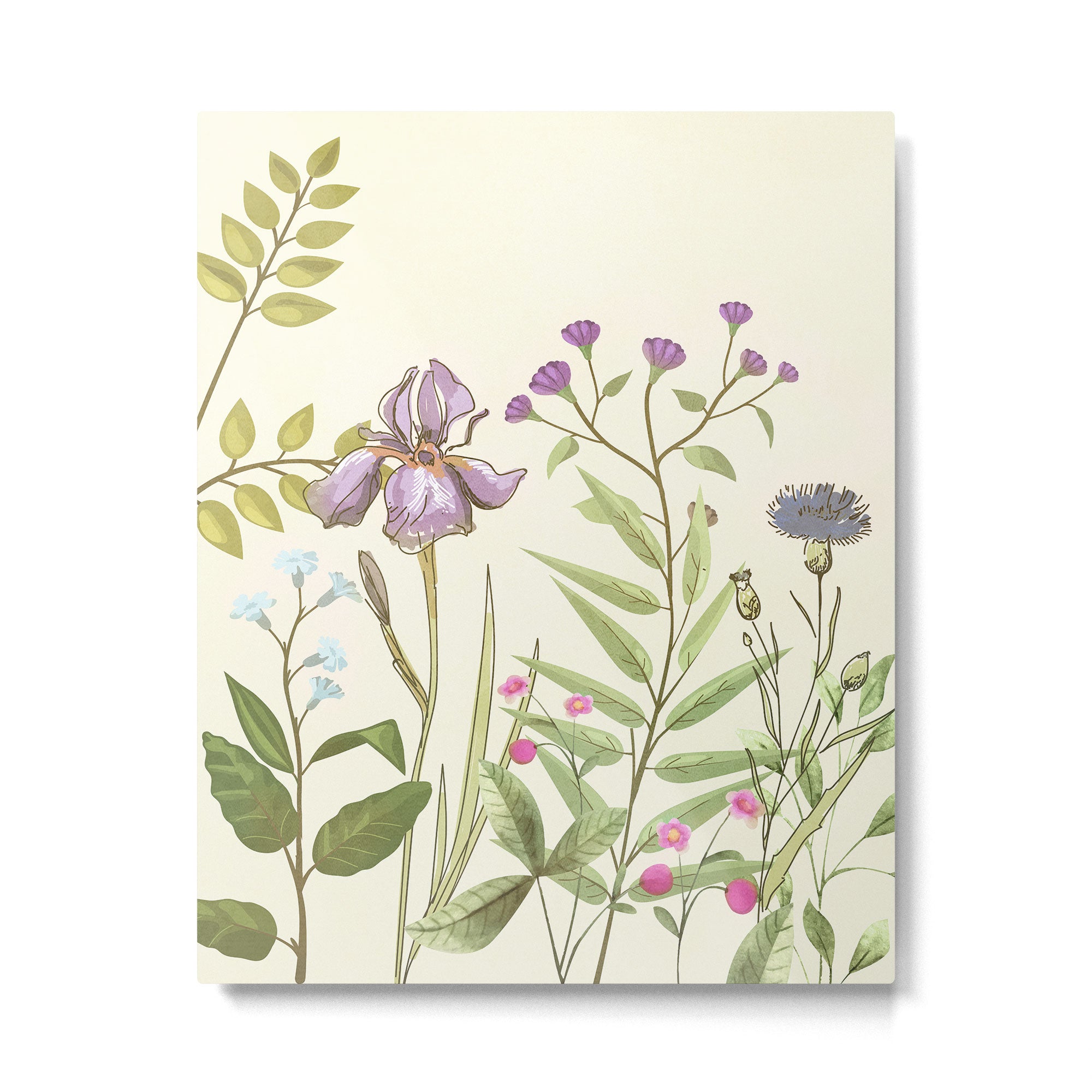 Little Blooming Wildflowers Metal Print Gallery Image 4