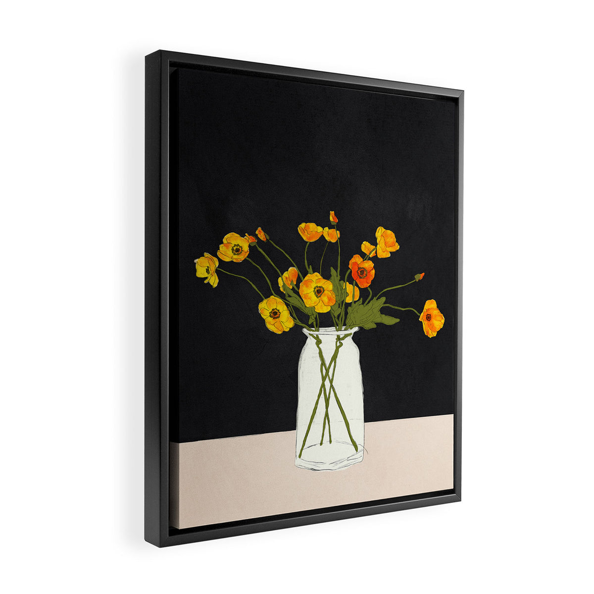 Little Gift Evening Framed Canvas Print Gallery Image 2