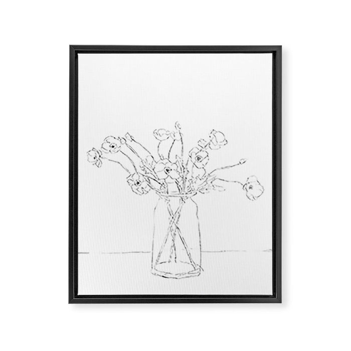 Little Gift Line Framed Canvas Print Gallery Image 1