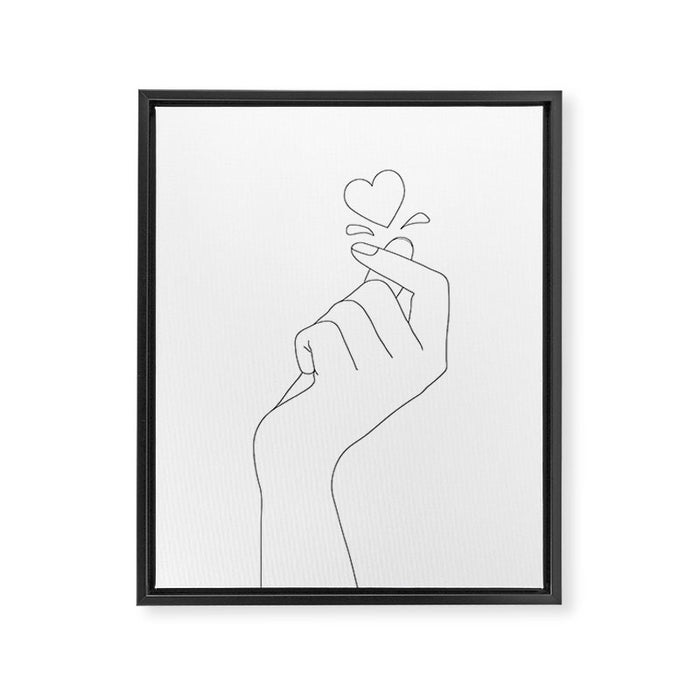 Love Snap Framed Canvas Print Gallery Image 1