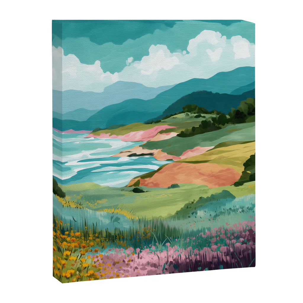 Meadow by the Sea Canvas Print Gallery Image 6