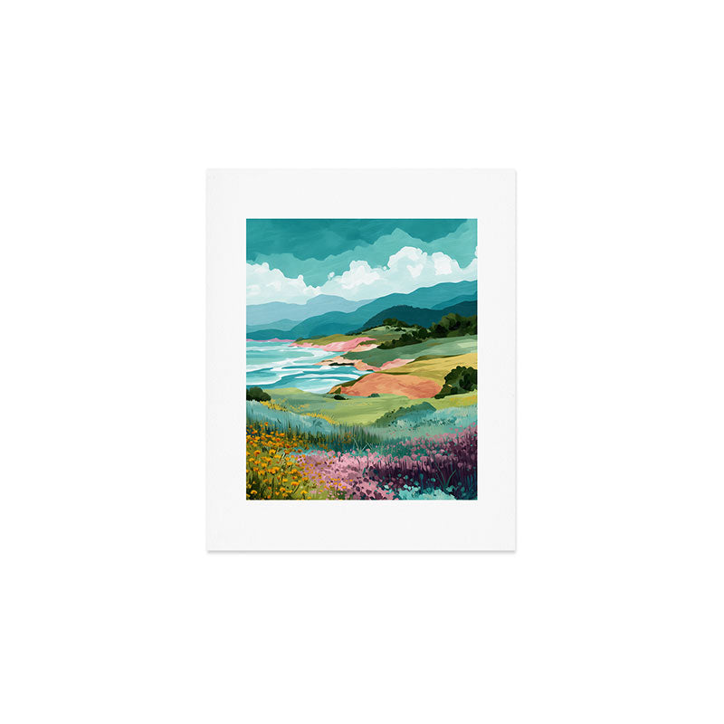 Meadow by the Sea Art Print Gallery Image 1