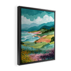 Meadow by the Sea Framed Canvas Print Gallery Image 2