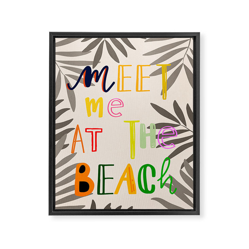 Meet Me at the Beach 2 Framed Canvas Print Gallery Image 6