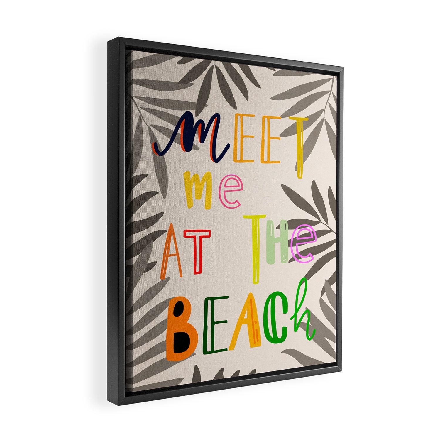 Meet Me at the Beach 2 Framed Canvas Print Gallery Image 2