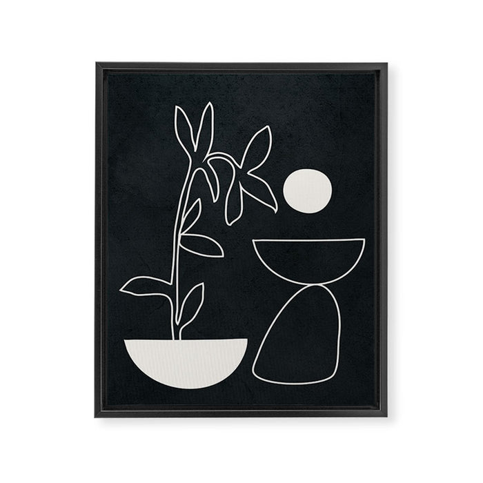 Minimal Abstract Art 10 Framed Canvas Print Gallery Image 1