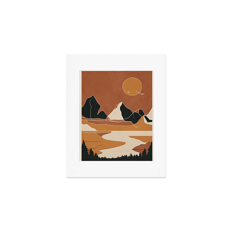 Minimal Abstract Art Landscape 03 Art Print Gallery Image 1