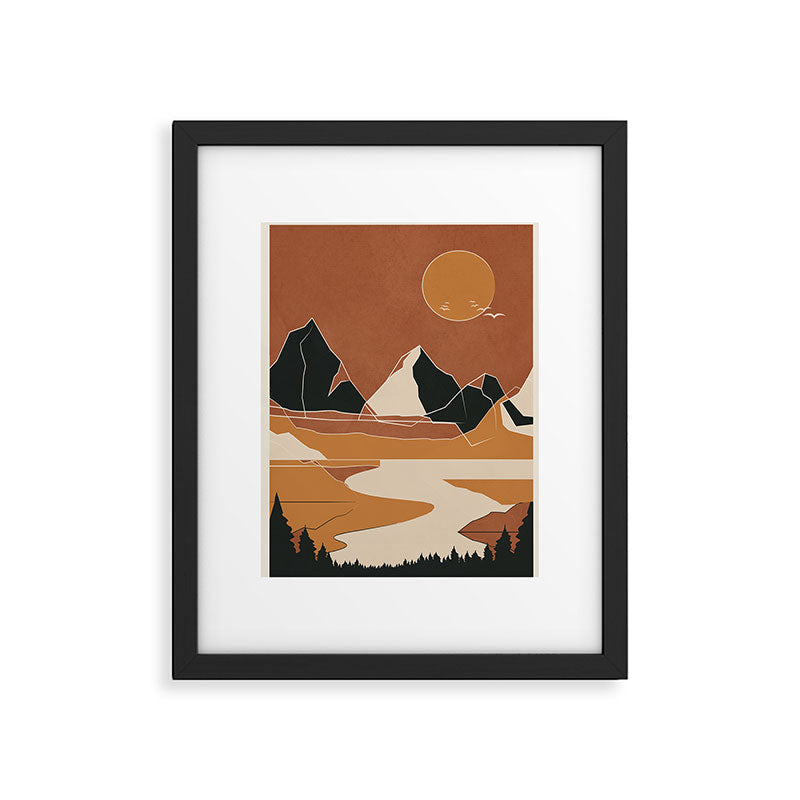 Minimal Abstract Art Landscape 03 Framed Art Print Gallery Image 6