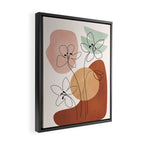 Minimal Abstract Flowers 04 Framed Canvas Print Gallery Image 2