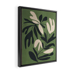 Minimal Abstract Plant Growth Framed Canvas Print Gallery Image 2