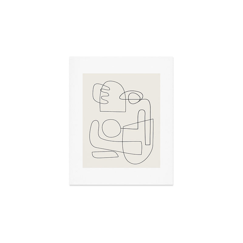 Minimal Abstract Shapes 02 Art Print Gallery Image 1