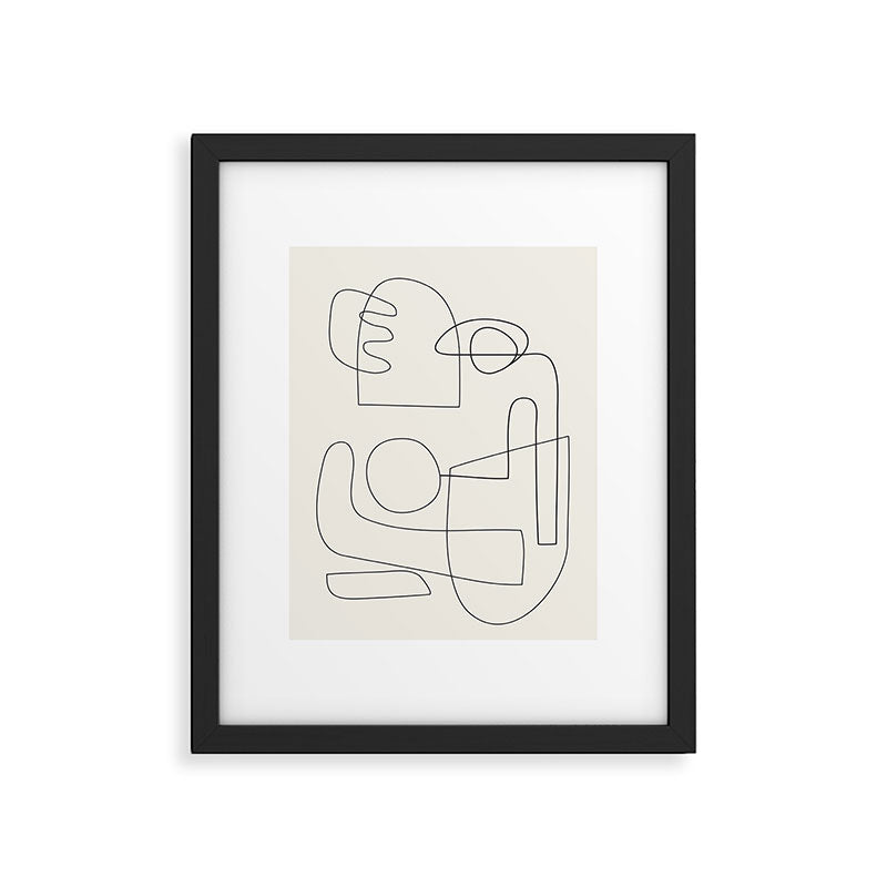 Minimal Abstract Shapes 02 Framed Art Print Gallery Image 5