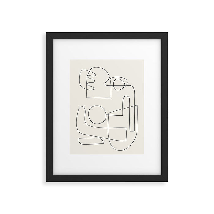 Minimal Abstract Shapes 02 Framed Art Print Gallery Image 1