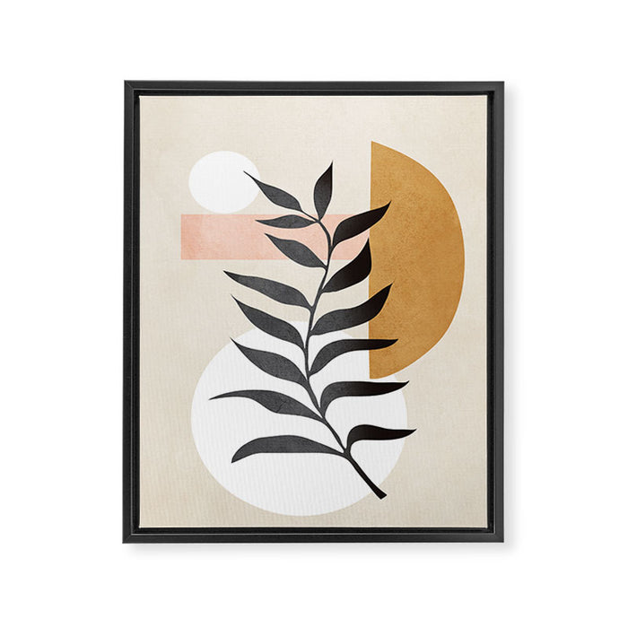 Minimal Abstract Shapes 15 Framed Canvas Print Gallery Image 1