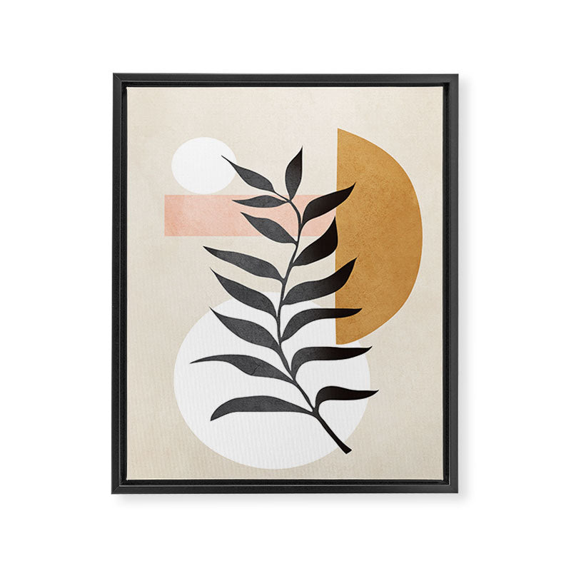 Minimal Abstract Shapes 15 Framed Canvas Print Gallery Image 6