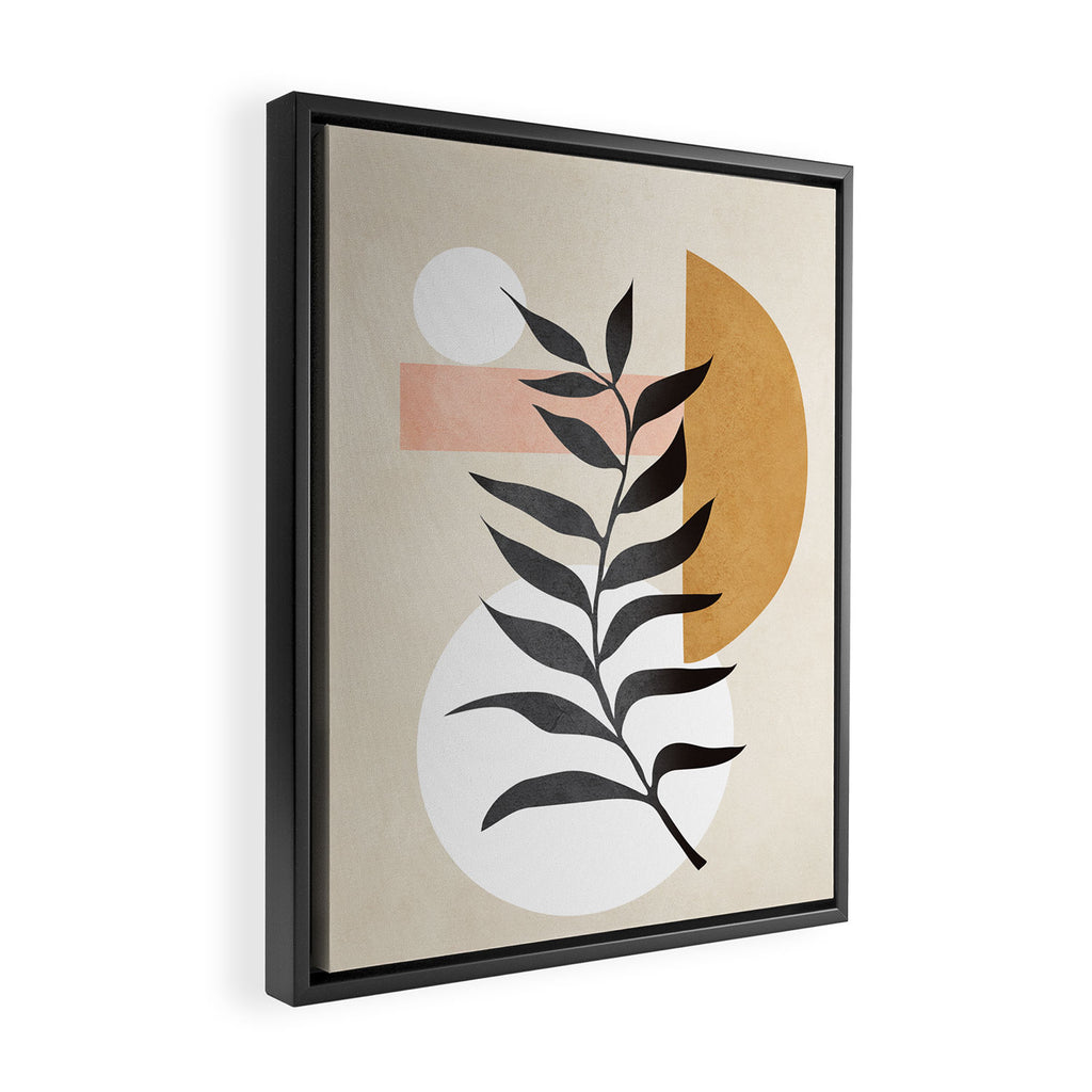 Minimal Abstract Shapes 15 Framed Canvas Print Gallery Image 2