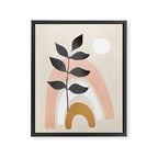 Minimal Abstract Shapes 16 Framed Canvas Print Gallery Image 8