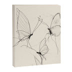 Minimal Butterfly Sketch Canvas Print Gallery Image 6