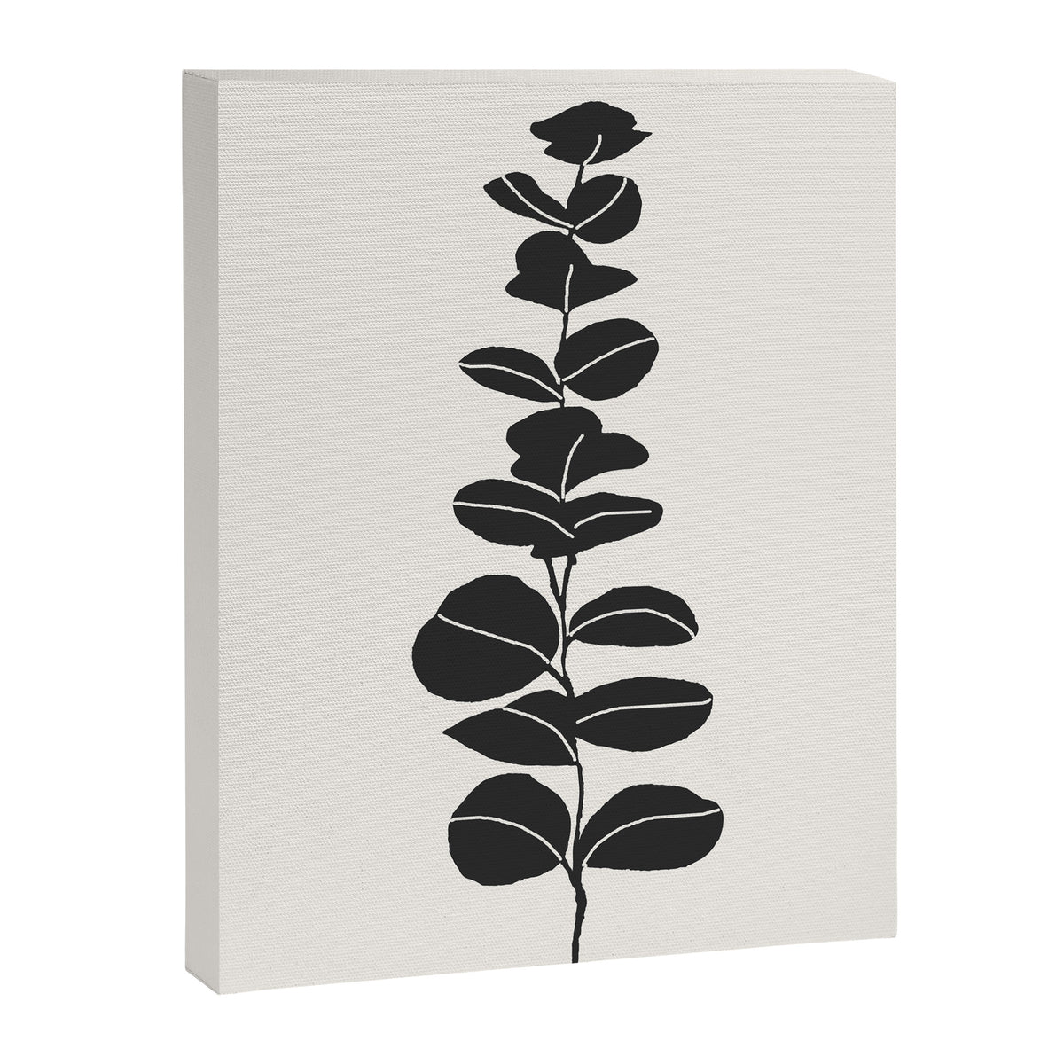 Minimal Eucalyptus Line Art Canvas Print Gallery Image 6