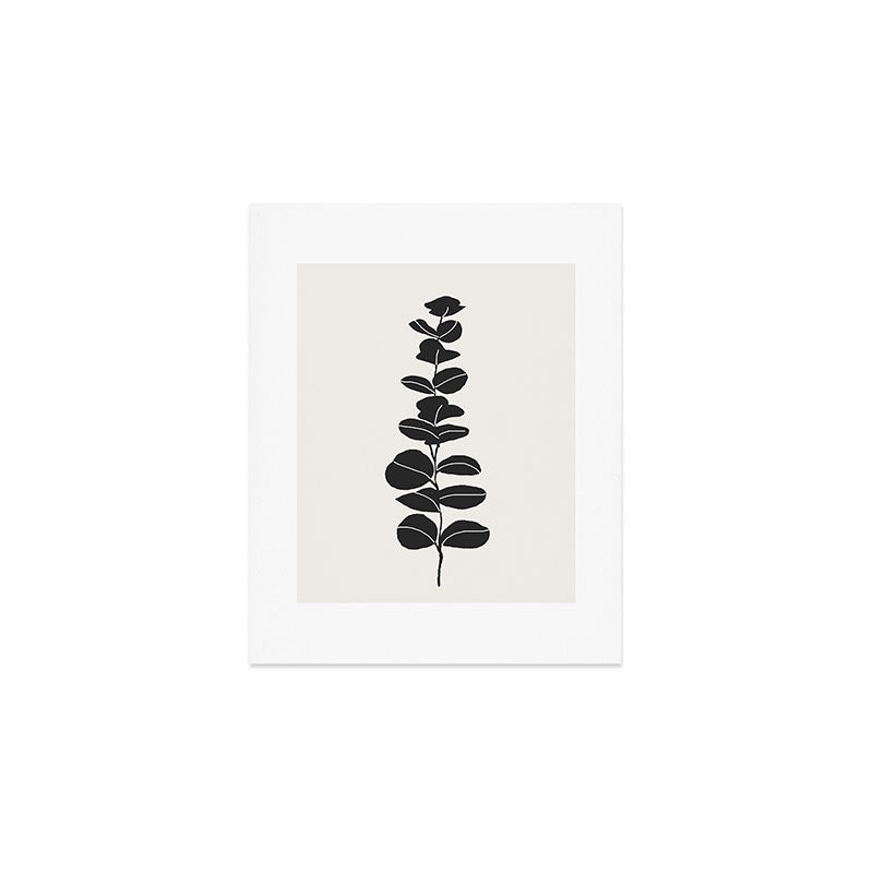 Minimal Eucalyptus Line Art Art Print Gallery Image 1