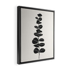 Minimal Eucalyptus Line Art Framed Canvas Print Gallery Image 2