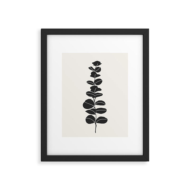 Minimal Eucalyptus Line Art Framed Art Print Gallery Image 4
