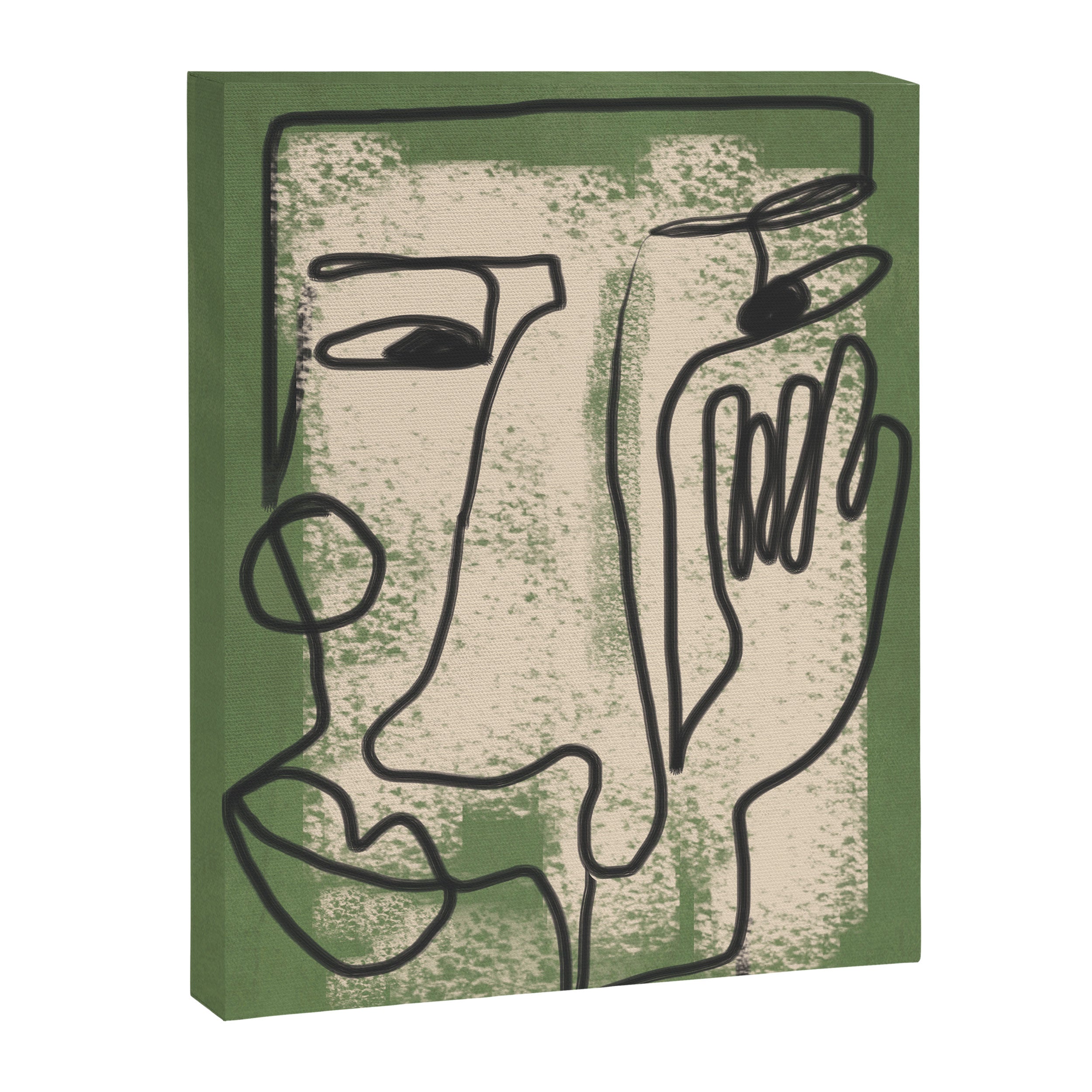 Minimal Face Impression 1 Canvas Print Gallery Image 6