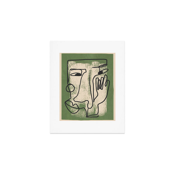 Minimal Face Impression 1 Art Print Gallery Image 1