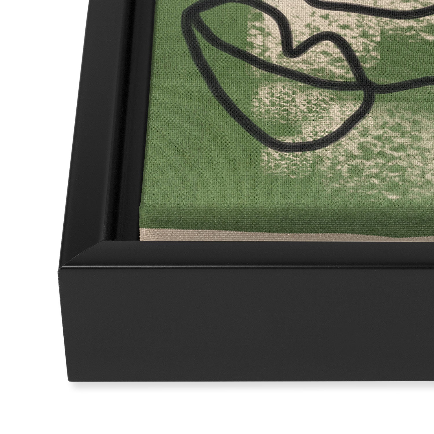 Minimal Face Impression 1 Framed Canvas Print Gallery Image 3