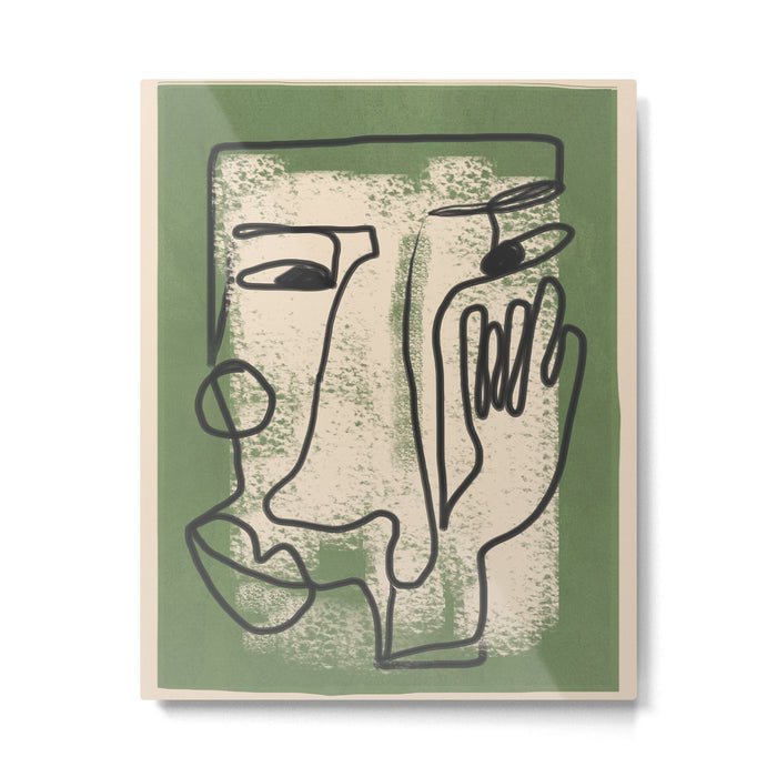 Minimal Face Impression 1 Metal Print Gallery Image 1