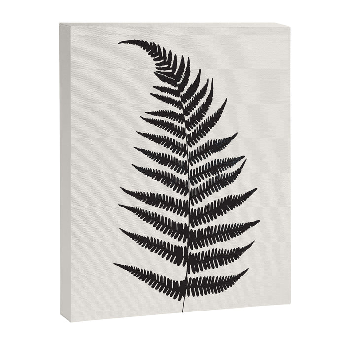 Minimal Fern Leaf Canvas Print Gallery Image 1