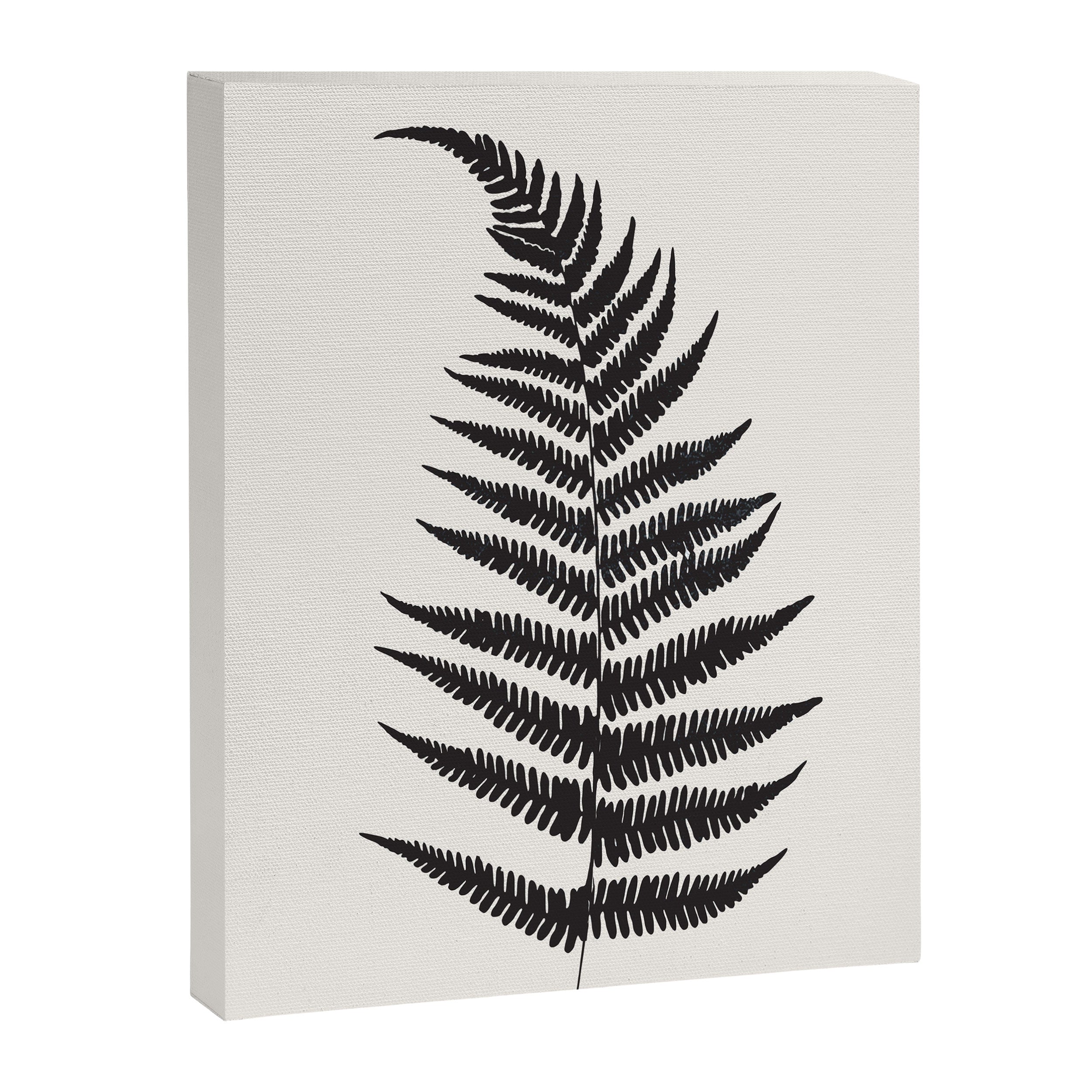 Minimal Fern Leaf Canvas Print Gallery Image 6