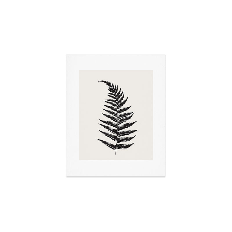Minimal Fern Leaf Art Print Gallery Image 1