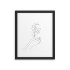 Minimal Hand Holding the Branch II Framed Art Print Gallery Image 5