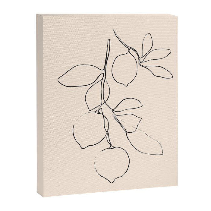 Minimal Lemons Canvas Print Gallery Image 1