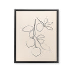 Minimal Lemons Framed Canvas Print Gallery Image 6