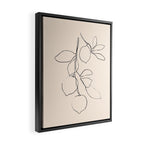 Minimal Lemons Framed Canvas Print Gallery Image 2