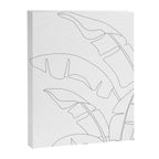 Minimal Line Art Banana Leaves Canvas Print Gallery Image 6