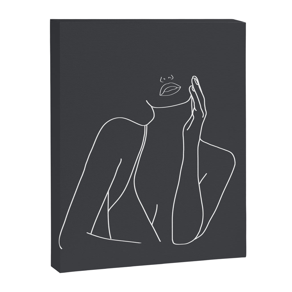 Minimal Line Art of a Woman Canvas Print Gallery Image 8