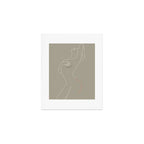 Minimal Line Art Woman Figure II Art Print Gallery Image 1