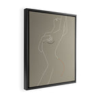 Minimal Line Art Woman Figure II Framed Canvas Print Gallery Image 2