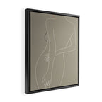 Minimal Line Art Woman Figure III Framed Canvas Print Gallery Image 2
