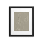 Minimal Line Art Woman Figure III Framed Art Print Gallery Image 5