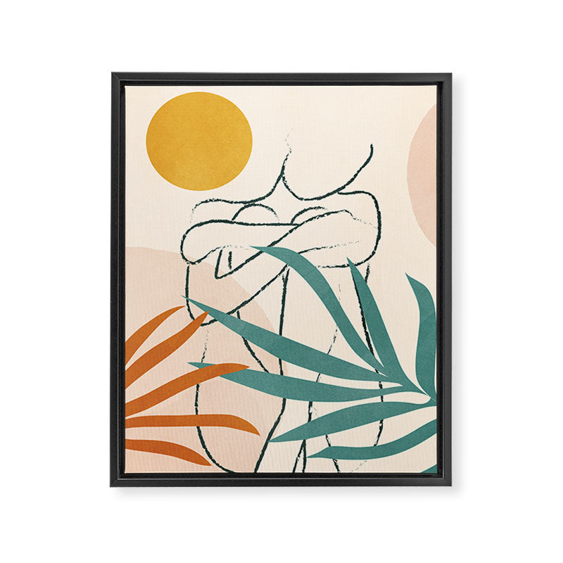 Minimal Line in Nature I Framed Canvas Print Gallery Image 6