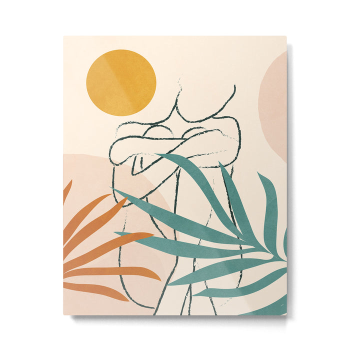 Minimal Line in Nature I Metal Print Gallery Image 1