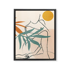Minimal Line in Nature II Framed Canvas Print Gallery Image 6