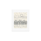 Minimal Line Mountain Beauty II Art Print Gallery Image 1