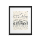 Minimal Line Mountain Beauty II Framed Art Print Gallery Image 6